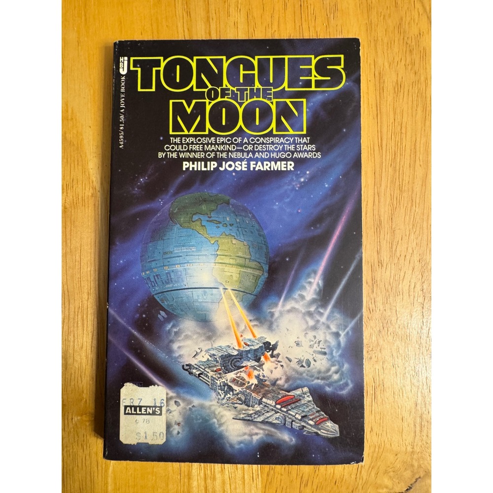 Tongues‎ of the Moon Philip Jose Farmer 1978 Vintage Sci Fi HJV Paperback Book